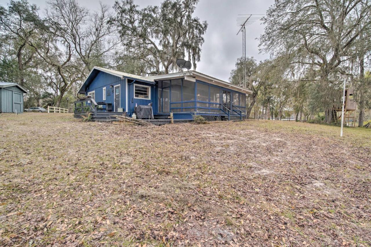 Unplugged Withlacoochee Riverfront Retreat! Bushnell Exterior photo
